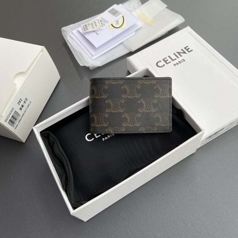 CELINE TRIOMPHE标志印花橫款卡包 10M252BZR.04LI