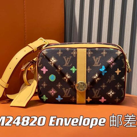 【原单精品】M24820啡彩 变码芯片版 男包邮差包系列 Envelope 邮差包