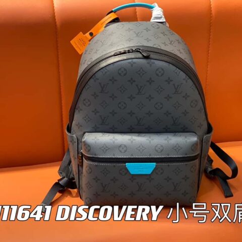 【原单精品】M11641蓝色/银花 双肩包系列 DISCOVERY 小号双肩包