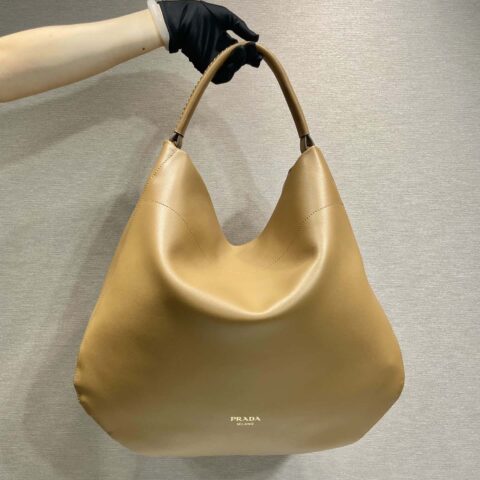 PRADA🎉新款托特包🎉1BC219棕色
