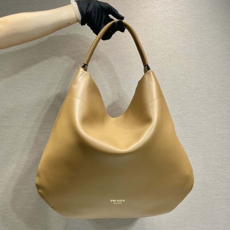 PRADA🎉新款托特包🎉1BC219棕色