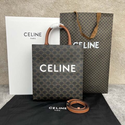 CELINE CABAS TRIOMPHE帆布小号竖款手袋 191542
