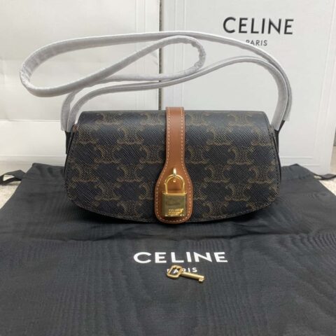 CELINE mini Tabou Clutch onStrap锁头饰带手包 101592