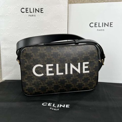 CELINE 标志印花中号邮差包 194502