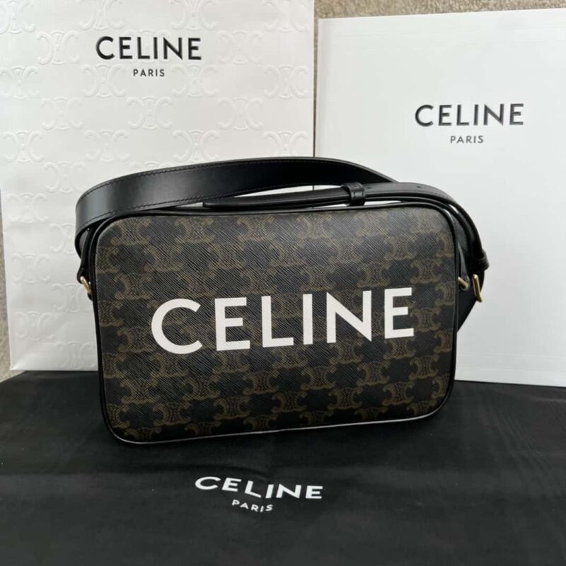 CELINE 标志印花中号邮差包 194502