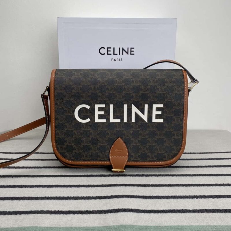 CELINE 新款 FOLCO TRIOMPHE 邮差包 PVC/牛皮 193902