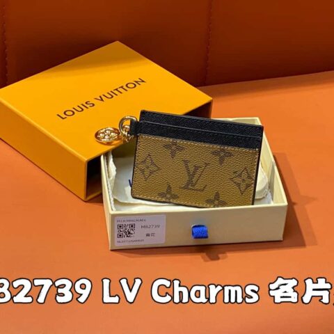 【原单精品】M82739黄花 卡包钱包系列 這款LV Charms名片夾