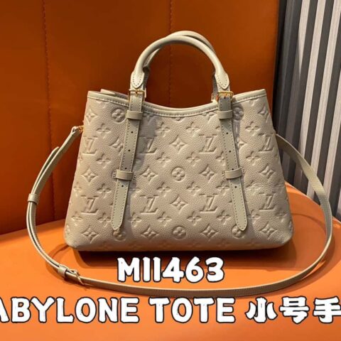 【原单精品】M11463黑色 全皮手提袋系列 BABYLONE TOTE 小号手袋 m11393 灰褐色 m11394