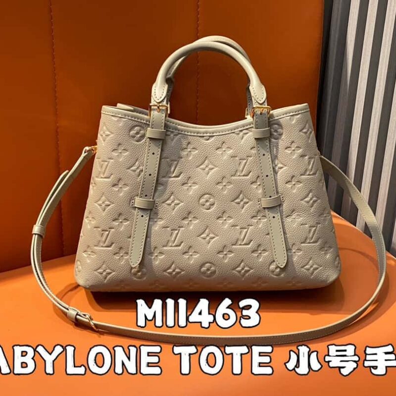 【原单精品】M11463黑色 全皮手提袋系列 BABYLONE TOTE 小号手袋 m11393 灰褐色 m11394
