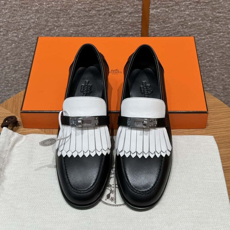HERMES 227Destin乐福鞋 黑色/ck89/noir 小牛皮/calfskin