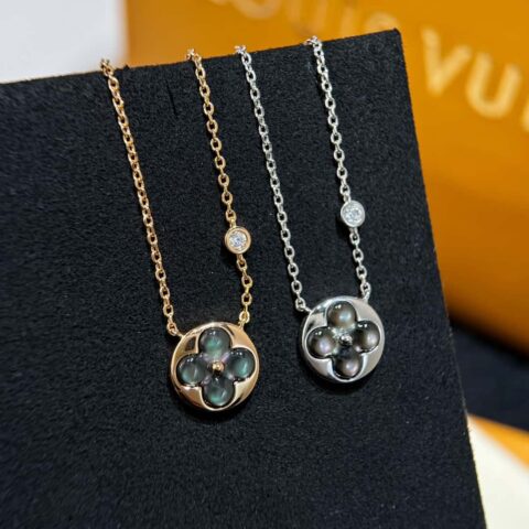 ❗️新品❗️ ☀原单货 ☀Louis Vuitton 路易威登菱形灰贝项链 ☀
