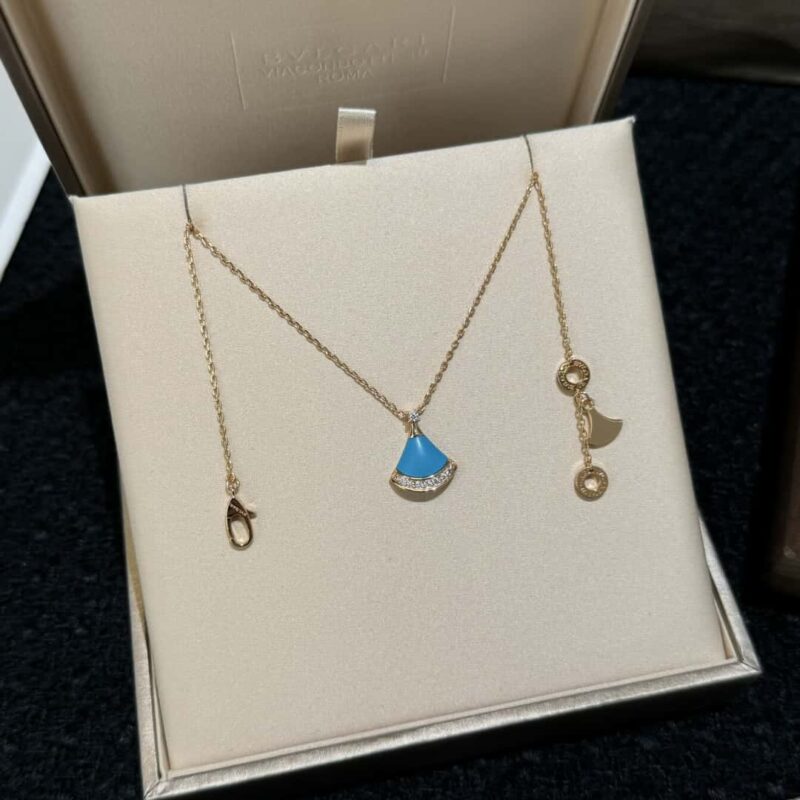 ❗️新品❗️ ☀️BVLGARI宝格丽DIVAS’ DREAM 刘亦菲同款绿松石扇子项链  ☀️