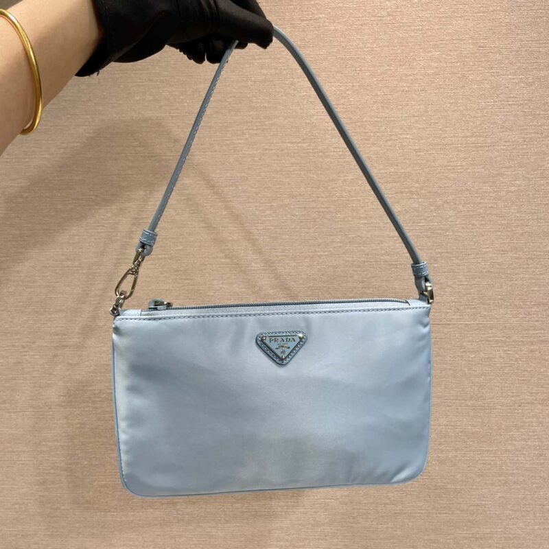 PRADA🎉新款腋下包🎉1NI545🎉🎉雾霾蓝