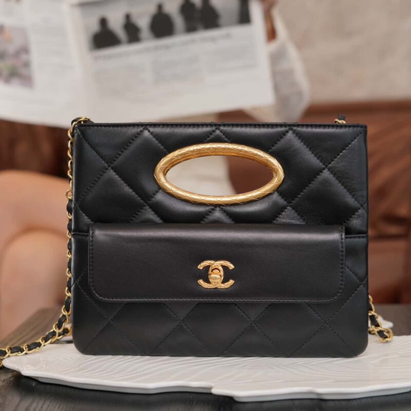 CHANEL 24B 高级手工坊 晚宴包  黑色 AS5038 B17663 94305