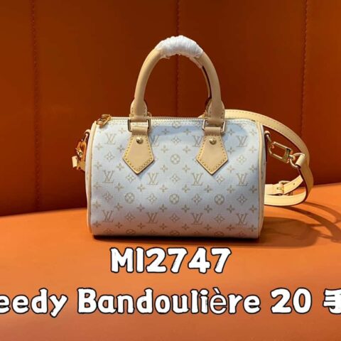 【原单精品】M12747白色牛仔 枕头包speedy系列 Speedy Bandoulière 20 手袋