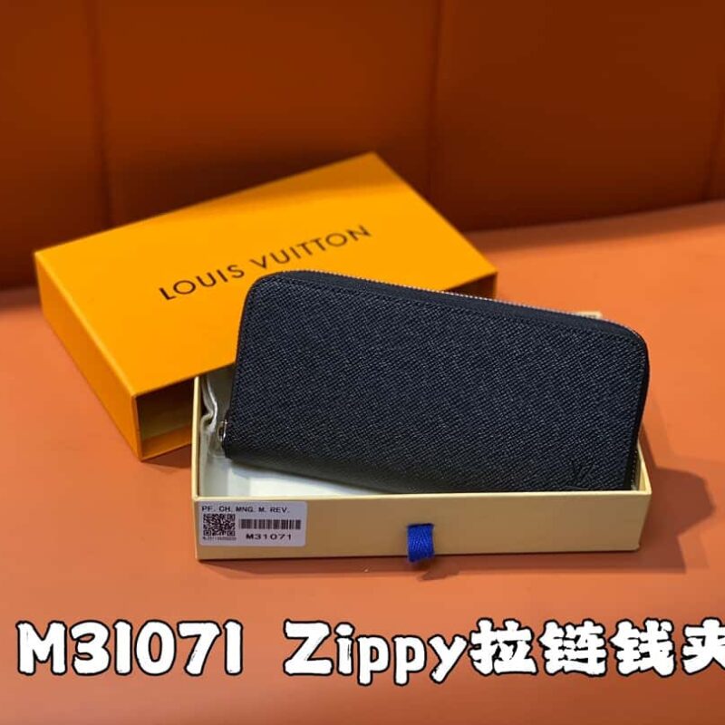 【原单精品】M31071黑色十字纹 全皮单拉链钱包系列 Zippy拉链钱夹 M60017 11721黑色