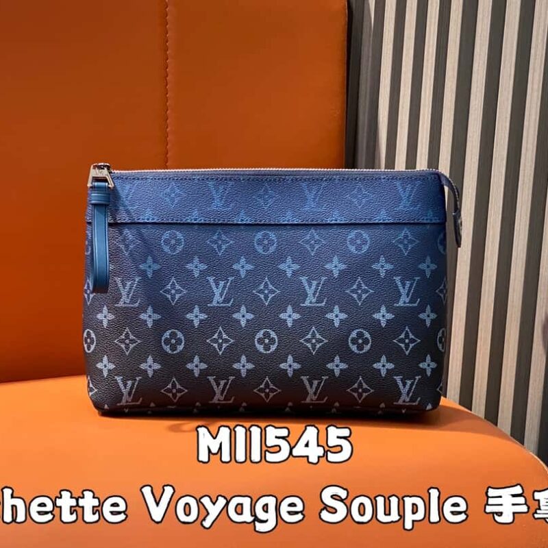 【原单精品】M11545蓝色渐变 手包手拿包系列 Pochette Voyage Souple 手拿包