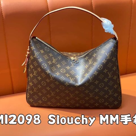 【原单精品】M12098老花 购物袋腋下包系列 变码芯片版 NEW Slouchy MM手袋