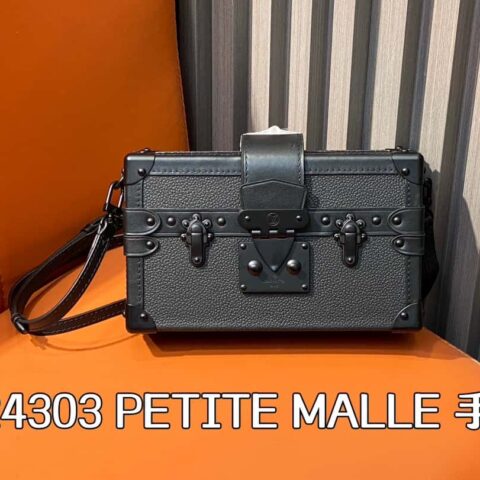 【原单精品】M24303黑色黑扣 盒子包系列 PETITE MALLE 手袋