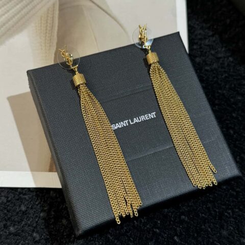 ❗️新品❗️ Saint Laurent圣罗兰YSL金色流苏耳钉耳环