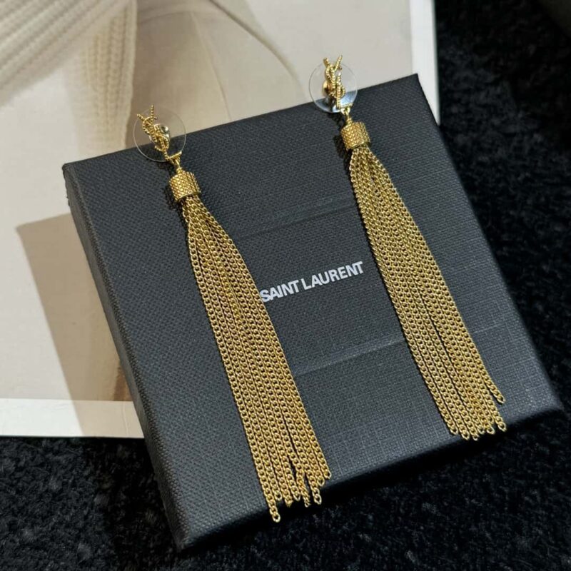 ❗️新品❗️ Saint Laurent圣罗兰YSL金色流苏耳钉耳环