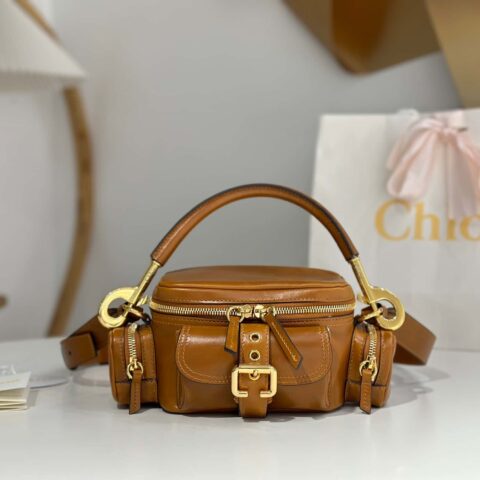 Chloe 2024秋冬新款Camera Bag W0653棕色