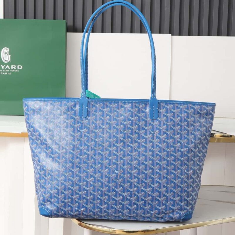 【特级品质 全铜五金】 🔎020323蓝色，goyard戈雅artois 中号拉链托特包