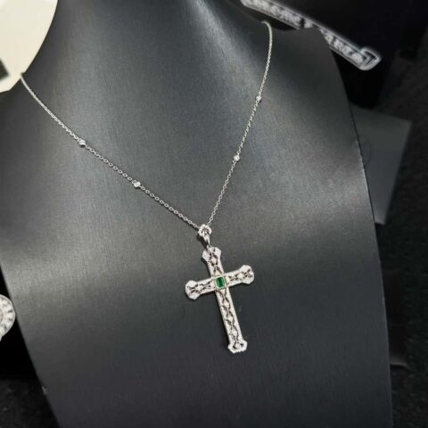 ❗新品❗ ☀原单货a  ☀新款克罗心绿钻十字项链 ☀