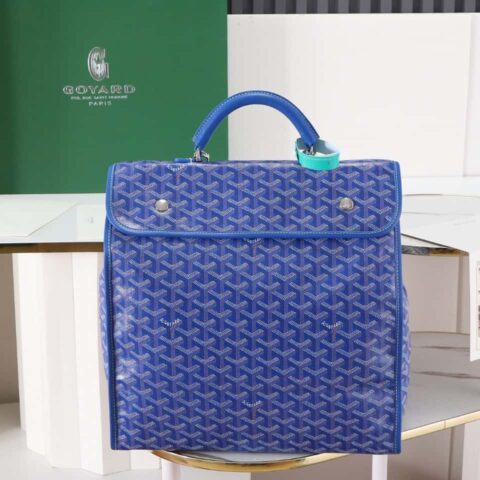 【特级品质 原厂料】戈雅原厂双肩包 goyard 020237天蓝