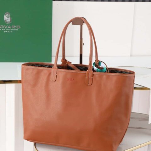 【特级品质 原厂料 皮里】Goyard戈雅 anjou小号包020166m棕色托特包