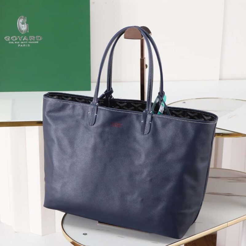 【特级品质 原厂料 皮里】Goyard戈雅 anjou小号包020166m蓝色托特包