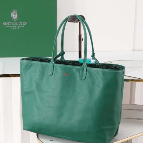 【特级品质 原厂料 皮里】Goyard戈雅 anjou小号包020166m绿色托特包