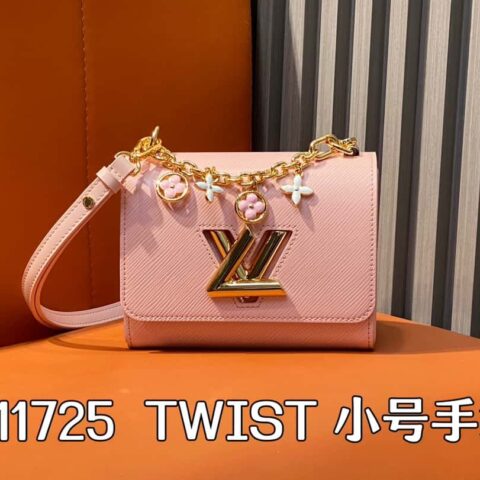 【原单精品】M11725粉色 水波纹Twist系列 TWIST 小号手袋