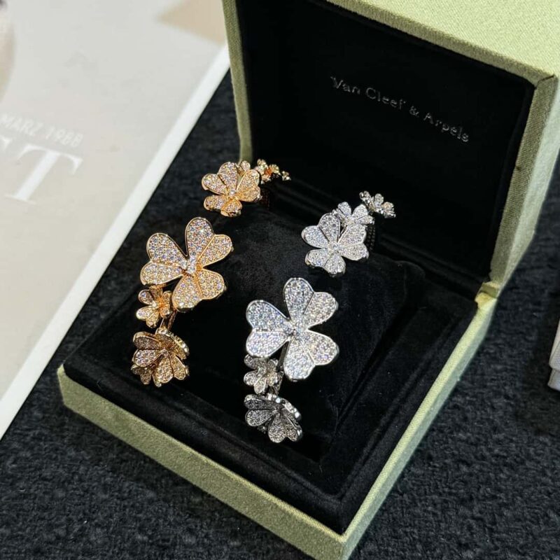 ❗️新品❗️  ☀️Van Cleef &Arpels 梵克雅宝Frivole7枚花四叶草手镯 ☀