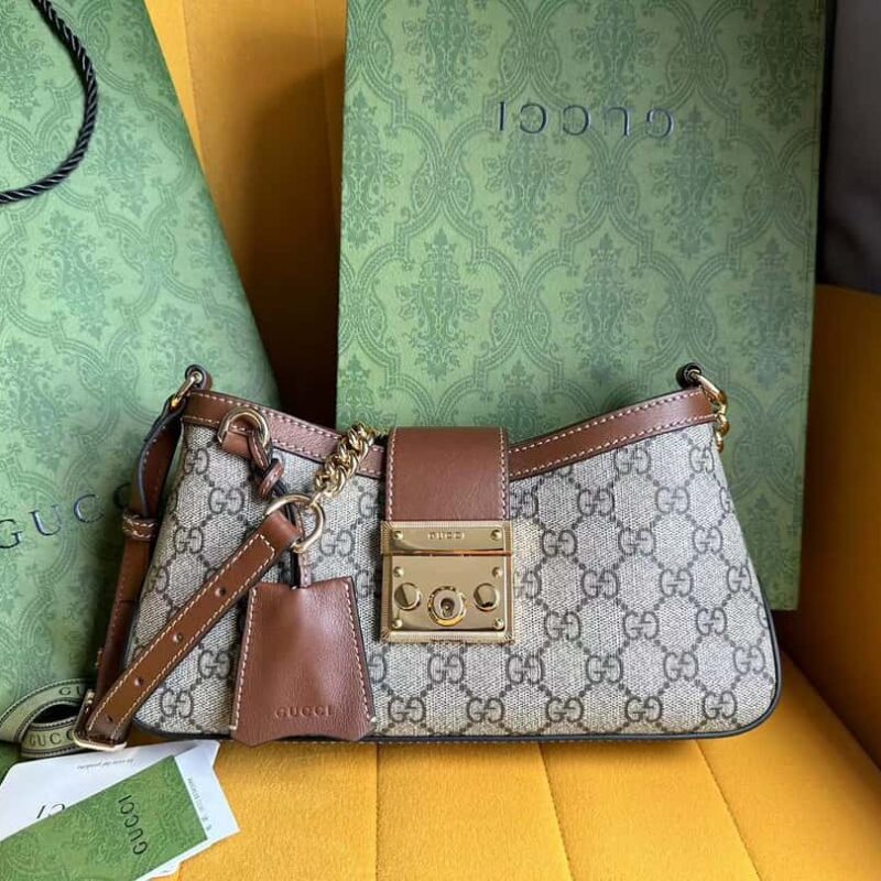 【原厂皮】米色和乌木色GG Supreme帆布811705
