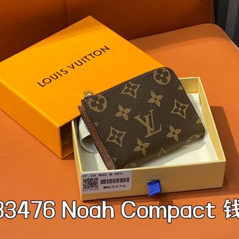【原单精品】M83476老花棕色 拉链钱包系列 NEW Noah Compact 钱包