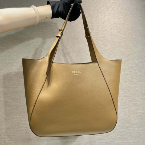 PRADA🎉新款托特包🎉1BG512🎉🎉棕色