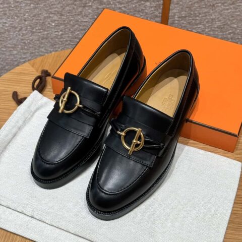 HERMES 108 lmpact loafer-乐福鞋 黑色/Noir 小牛皮/calfskin