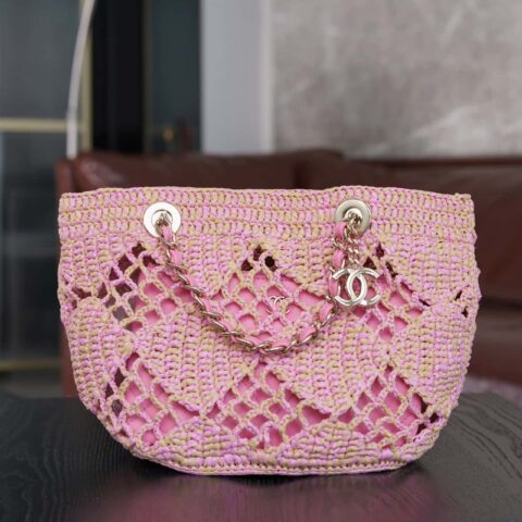 𝐂𝐡𝐚𝐧𝐞𝐥 𝟮𝟰 CoCo Beach草编购物袋🛍️ 小号 AS4714