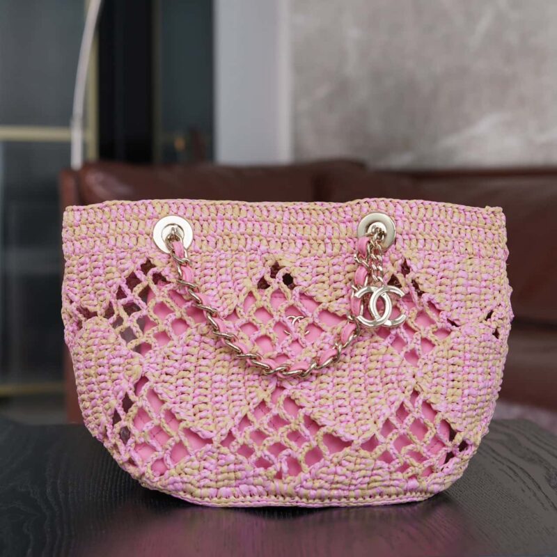 𝐂𝐡𝐚𝐧𝐞𝐥 𝟮𝟰 CoCo Beach草编购物袋🛍️ 小号 AS4714
