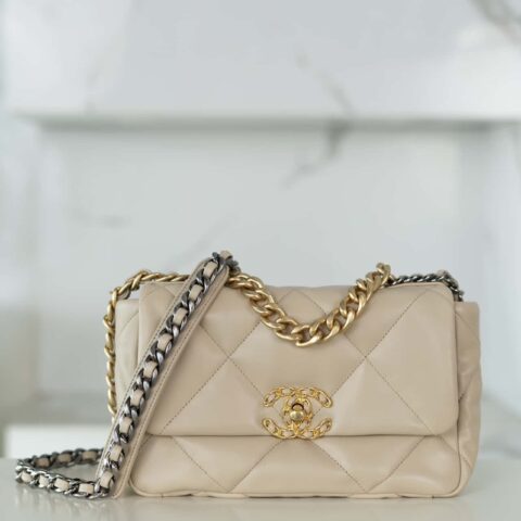 𝐂𝐇𝐀𝐍𝐄·𝐋19bag 浅杏色 小号 AS1160