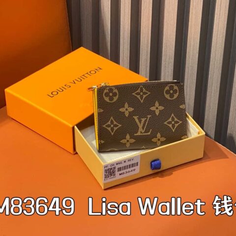 M83649老花黄色 钱夹零钱包钱包系列 Lisa Wallet 钱包 M82605 M82383