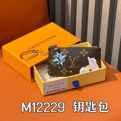 【原单精品】M12229蓝色 圣诞款 钥匙包钱包系列 钥匙包