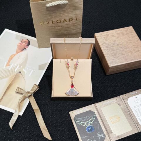 ❗️新品❗️ ☀️原单货  ☀BVLGARI宝格丽DIVAS’ DREAM 刘亦菲同款扇子项链 耳钉耳环 ☀️