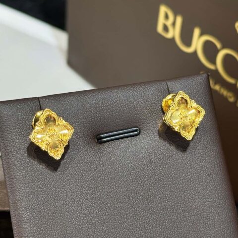 ❗️新款❗️ ☀原单货☀布契拉提 Buccellati 复古宫廷风镭射四叶草耳钉耳环 ☀️