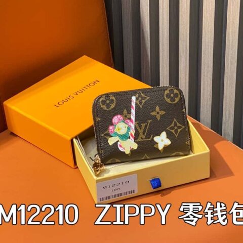 【原单精品】M12210红色 圣诞款 单拉链短款钱包系列 ZIPPY 零钱包Vivienne Holidays 2024系列