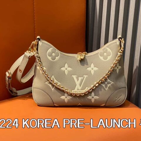 【原单精品】M13224灰色丝印 全皮丝印 链条包牛角包系列 KOREA PRE-LAUNCH 手袋 M12930黑色 布洛涅(Boulogne)包