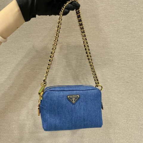 PRADA🎉中古牛仔包🎉1NS696大号🎉🎉