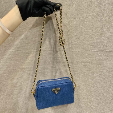 PRADA🎉中古牛仔包🎉1NS695小号🎉🎉