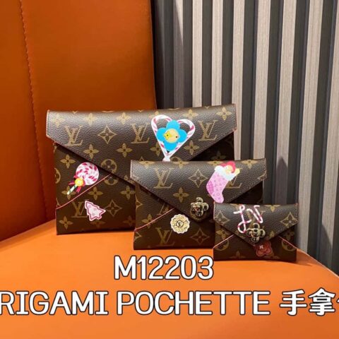 【原单精品】M12203老花圣诞款 三件套手包手拿包系列 当季新款 KIRIGAMI POCHETTE 手拿包